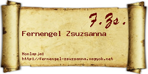 Fernengel Zsuzsanna névjegykártya