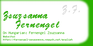 zsuzsanna fernengel business card